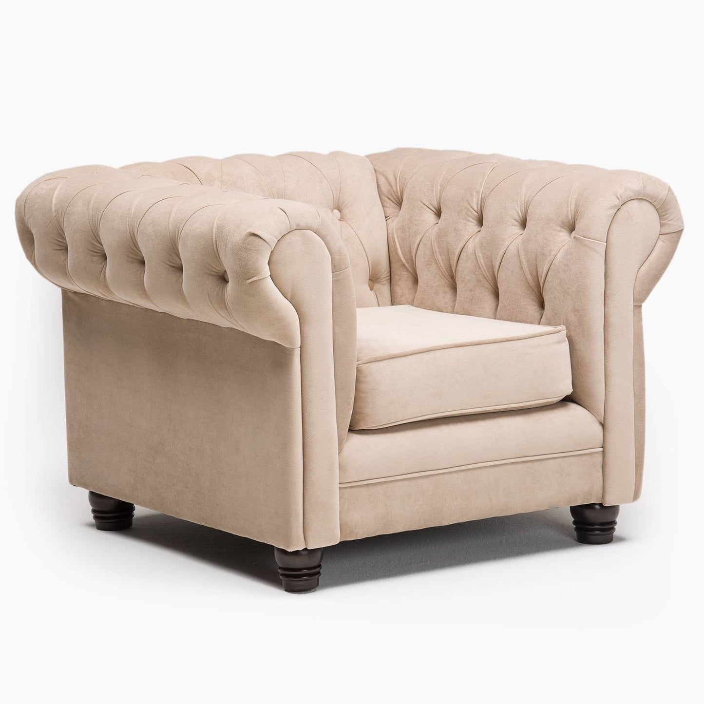 Sillón Chesterfield Felpa 1C
