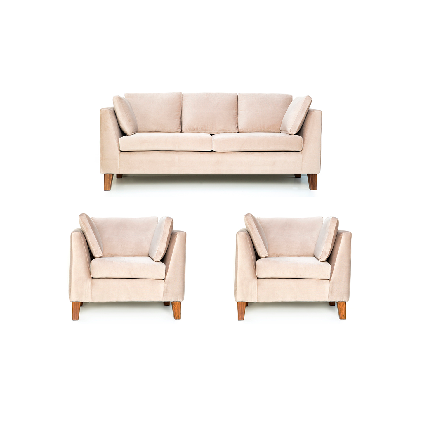 Sofá 3C + 2 Sillones Estocolmo