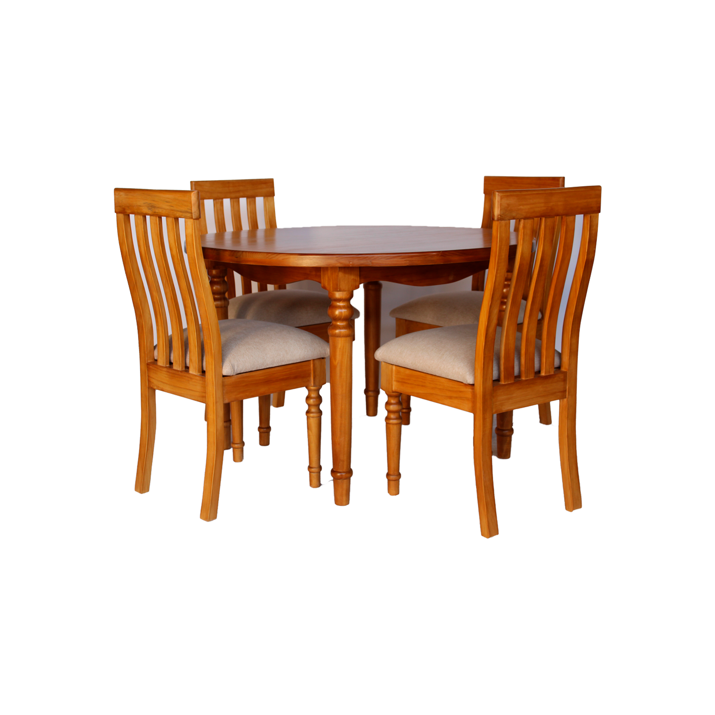 Juego Comedor Arles Redondo 4 Sillas