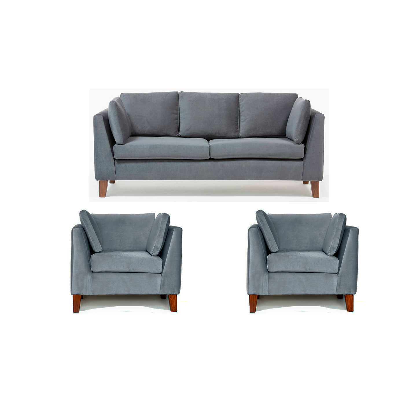 Sofá 3C + 2 Sillones Estocolmo
