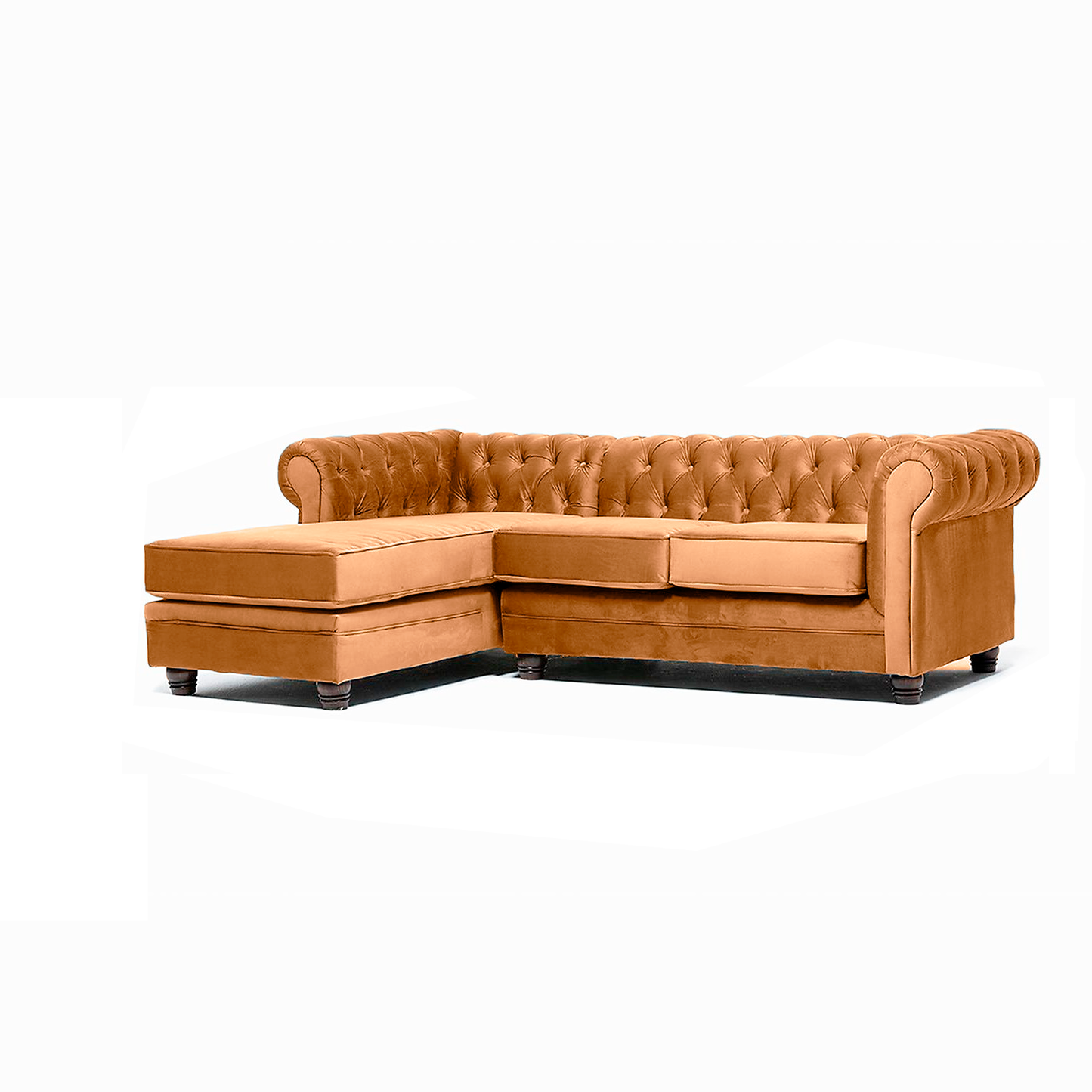 Seccional Chesterfield Izquierdo Felpa