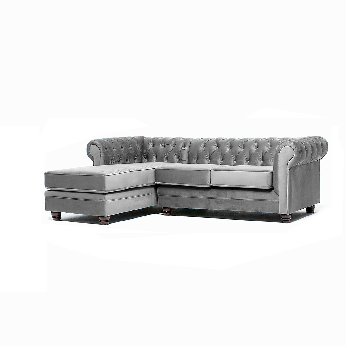 Seccional Chesterfield Izquierdo Felpa