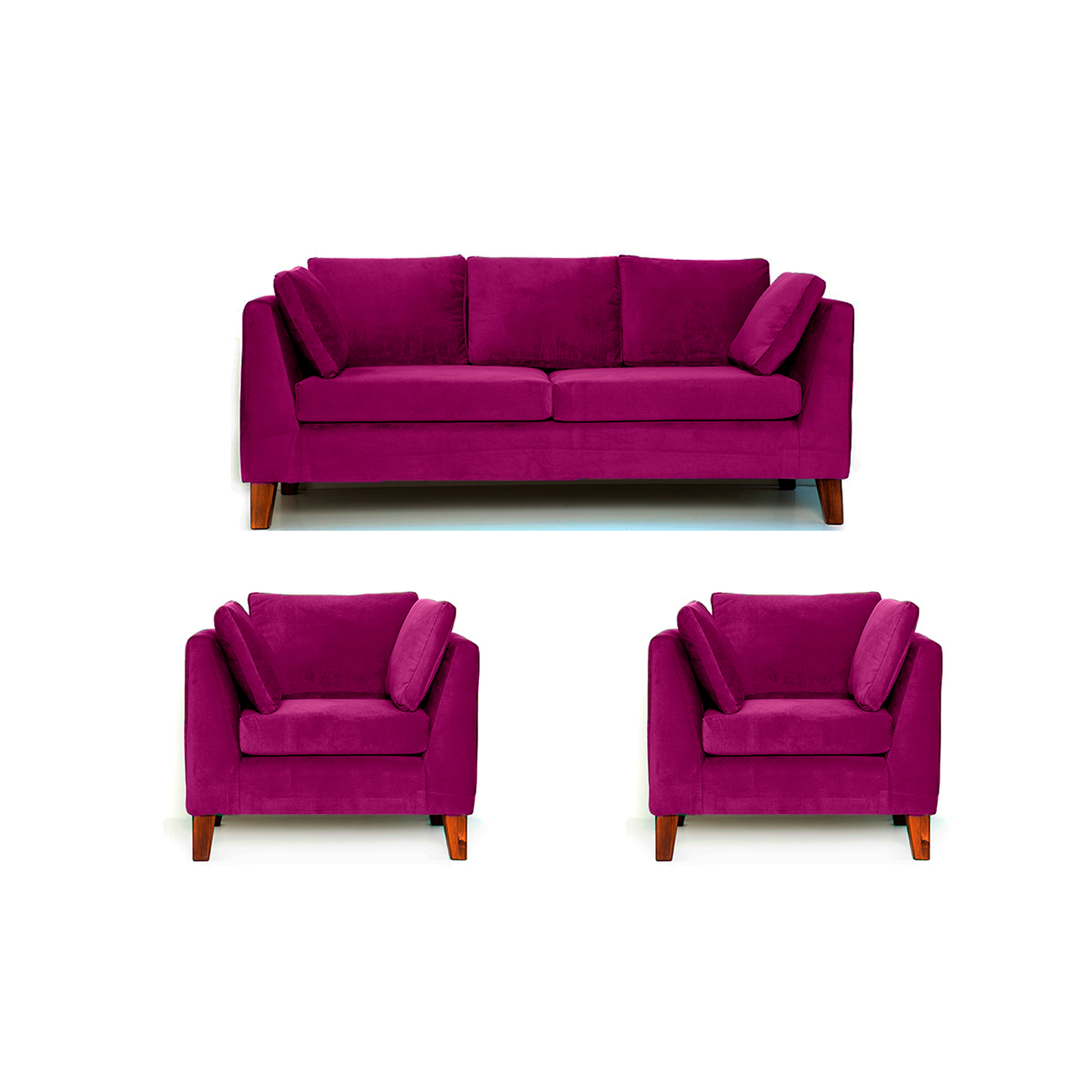 Sofá 3C + 2 Sillones Estocolmo