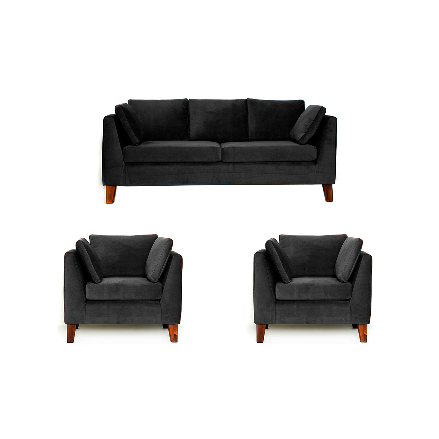 Sofá 3C + 2 Sillones Estocolmo