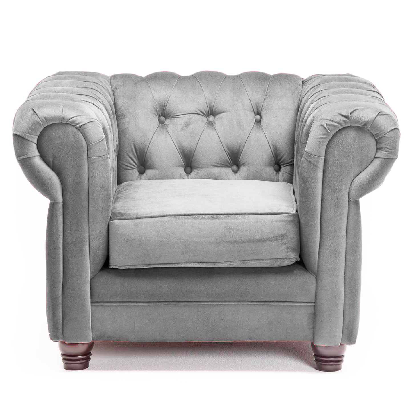 Sillón Chesterfield Felpa 1C