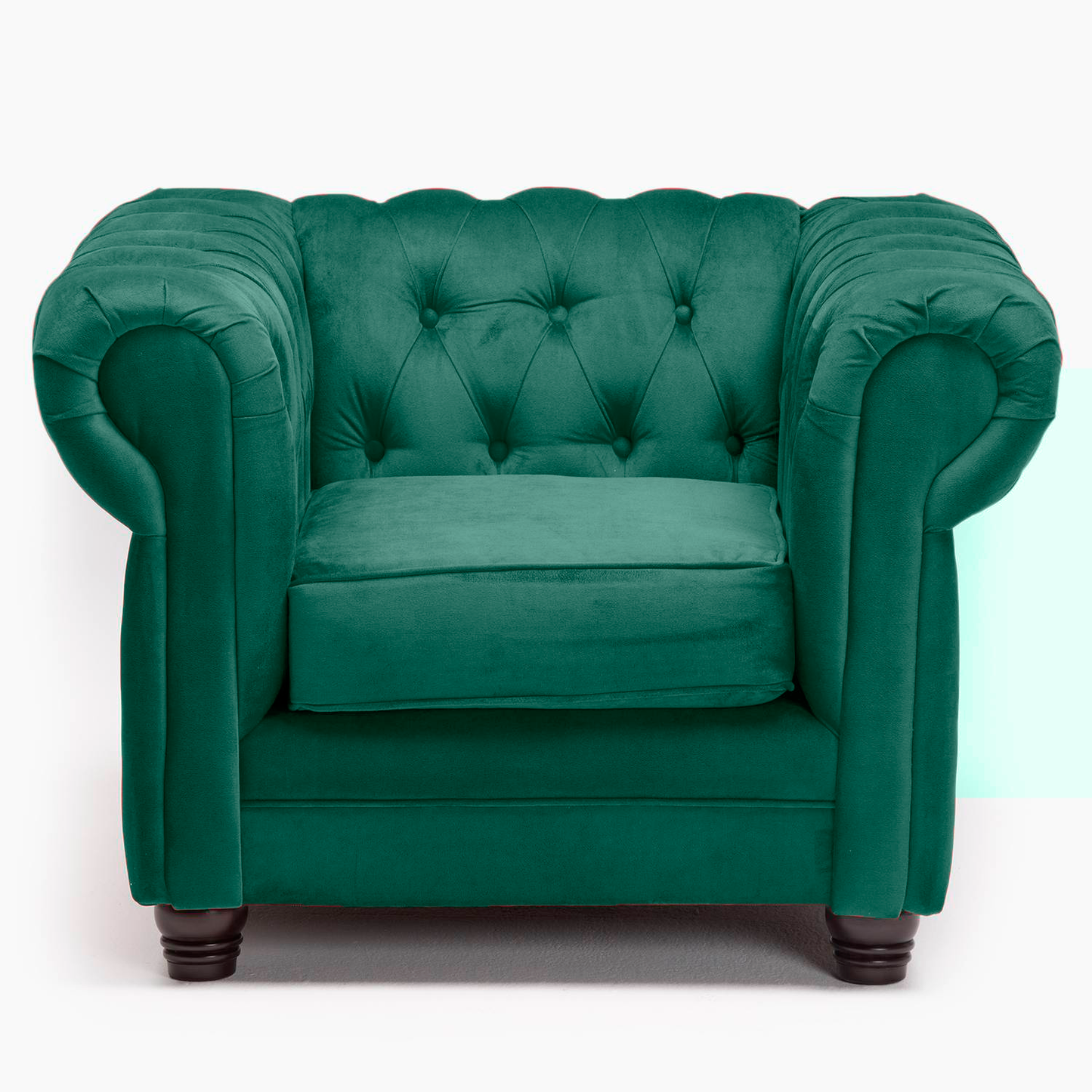 Sillón Chesterfield Felpa 1C
