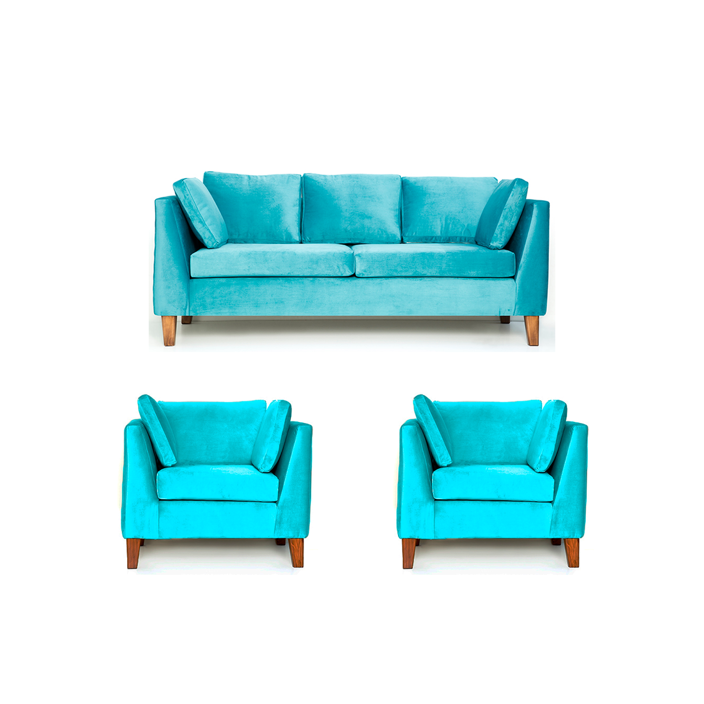 Sofá 3C + 2 Sillones Estocolmo